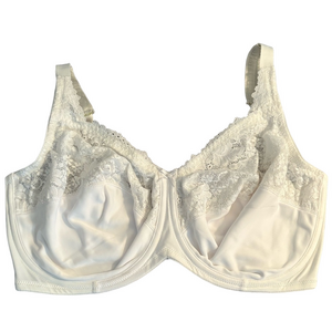 Lilyette by Bali White Lace Minimizer Underwire Bra 40DDD